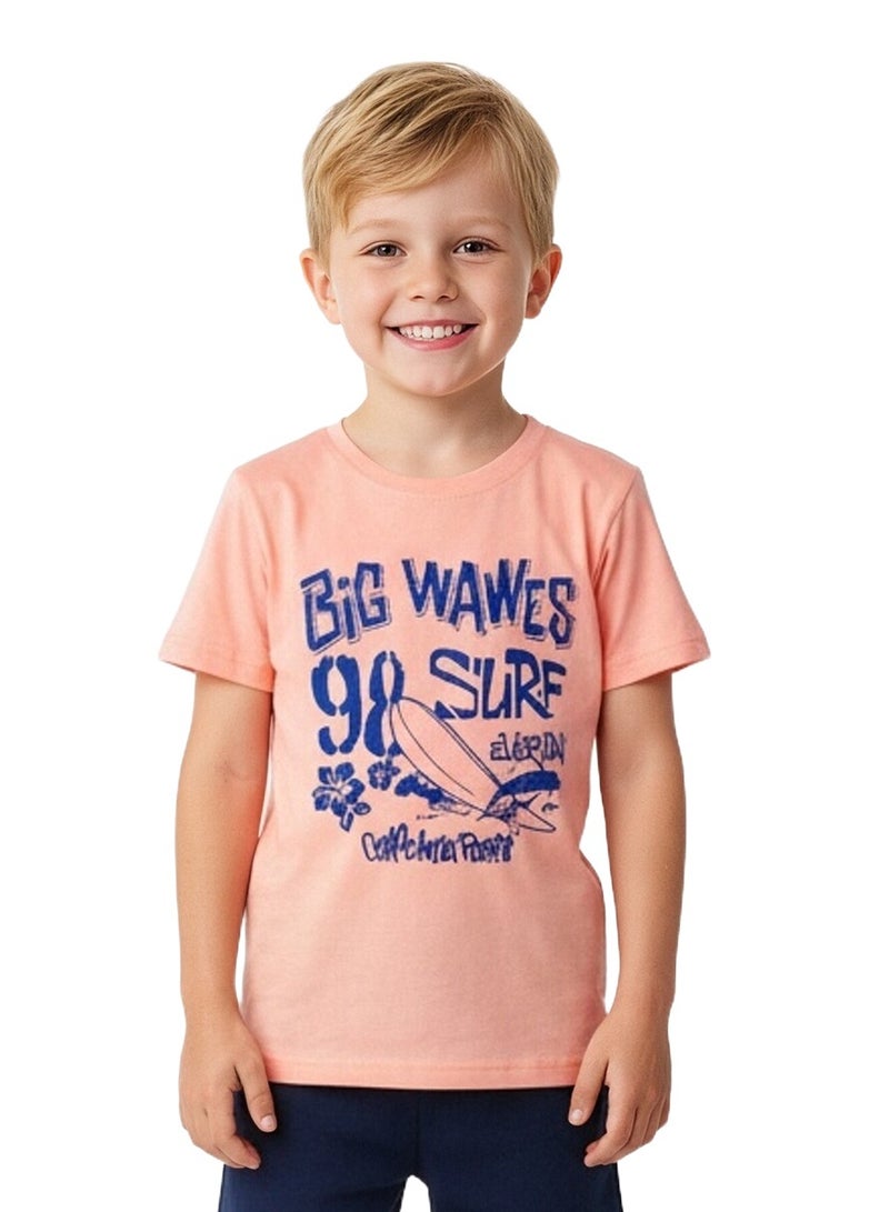 Boys T-Shirt Short Sleeve Tees Summer Children's Clothes Printed Top - Image 1